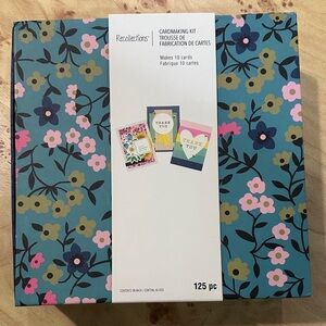 Recollections Floral Cardmaking Kit - Blue, Pink, Yellow